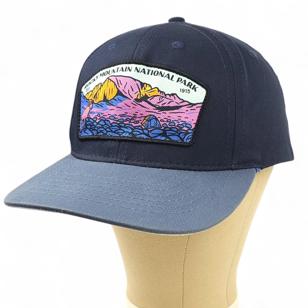 Sendero Provisions Co Rocky Mountain National Park Hat Snapback Cap Navy Slate